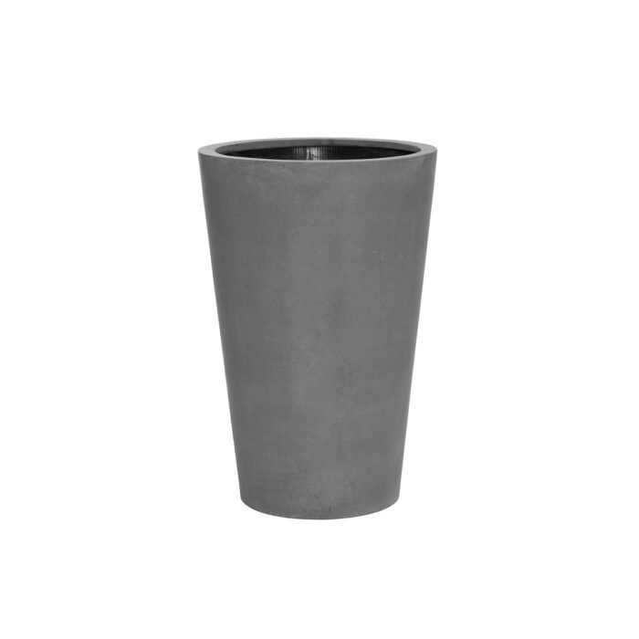 Vazonas BELLE M, Ø47xH70 cm, tamsiai pilkas
