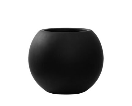 Vazonas BETH XS, Ø25xH20,5 cm, juodas