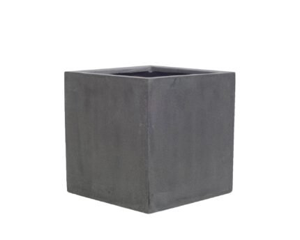 Vazonas BLOCK S, 30x30xH30 cm, tamsiai pilkas