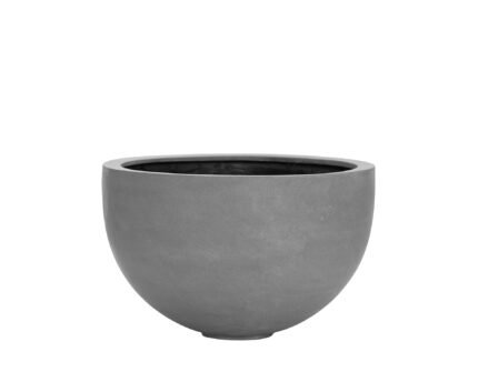 Vazonas BOWL L, Ø60xH38 cm, tamsiai pilkas
