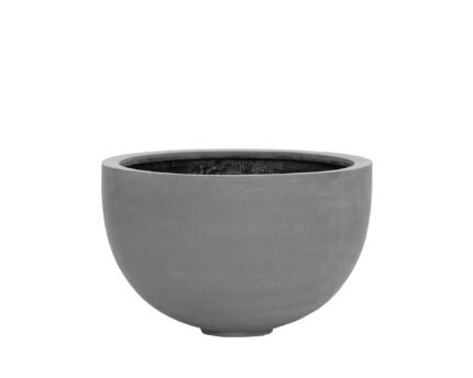 Vazonas BOWL M, Ø45xH28 cm, tamsiai pilkas