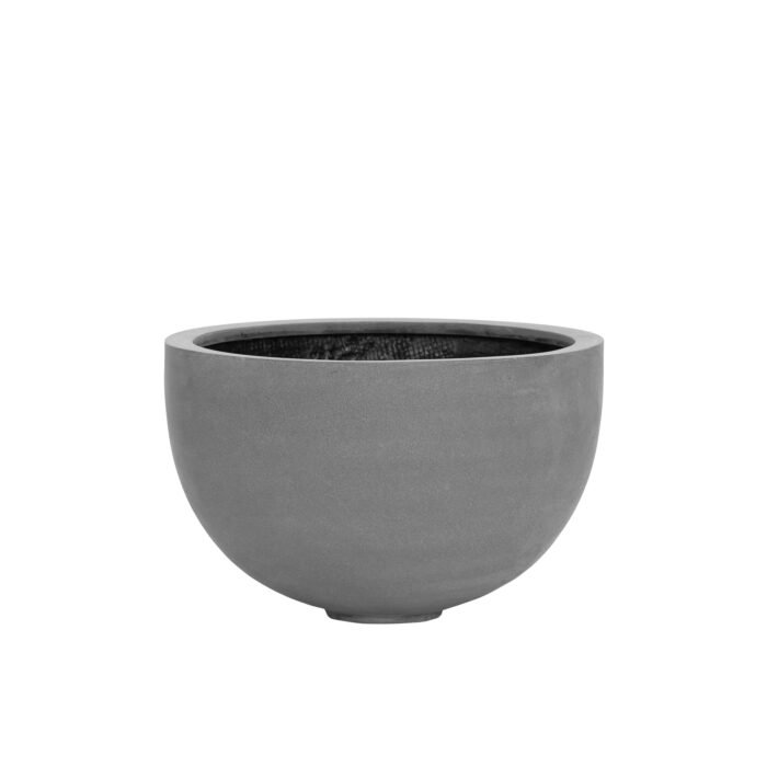 Vazonas BOWL M, Ø45xH28 cm, tamsiai pilkas