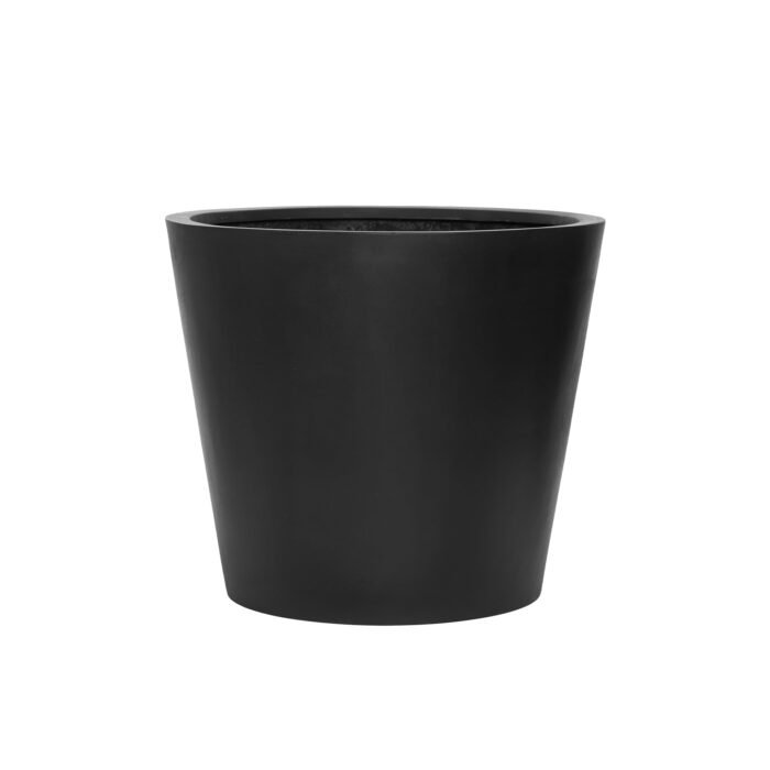 Vazonas BUCKET L, Ø68xH60 cm, juodas