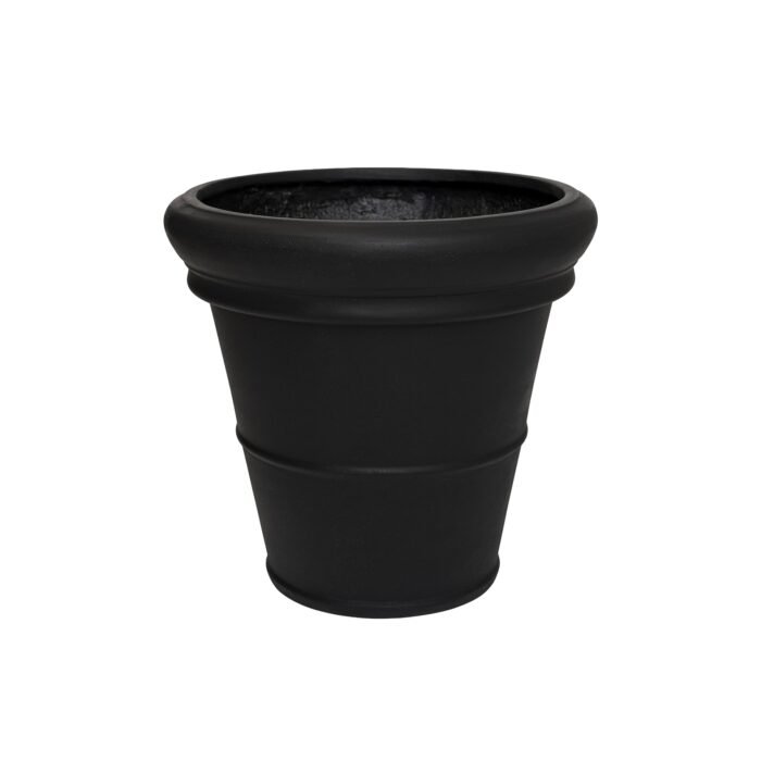 Vazonas BUCKET LOW CLASSIC S, juodas