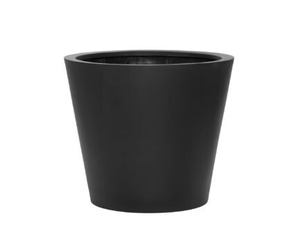 Vazonas BUCKET M, Ø58xH50 cm, juodas