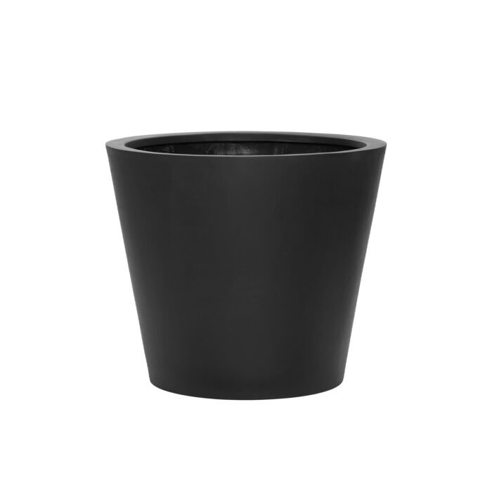 Vazonas BUCKET M, Ø58xH50 cm, juodas
