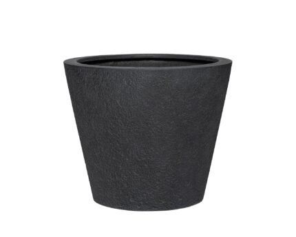 Vazonas BUCKET M, matinis juodas