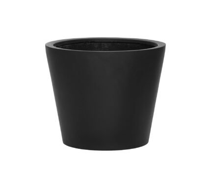 Vazonas BUCKET S, Ø50xH40 cm, juodas