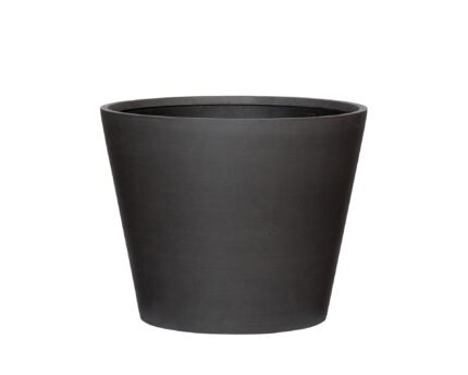 Vazonas BUCKET S, Ø50xH40 cm, matinis juodas