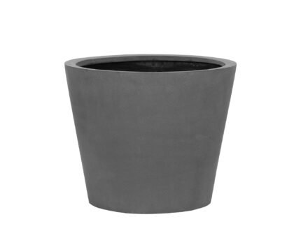 Vazonas BUCKET S, Ø50xH40 cm, tamsiai pilkas