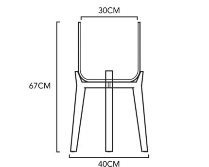 Vazonas CHARLIE XL ANT AUKŠTŲ KOJELIŲ, Ø32xH67 cm, matinis juodas