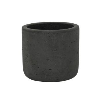 Vazonas CHARLIE XS, Ø12xH11,5 cm, matinis juodas