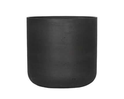 Vazonas CHARLIE XXL, Ø44xH43 cm, matinis juodas