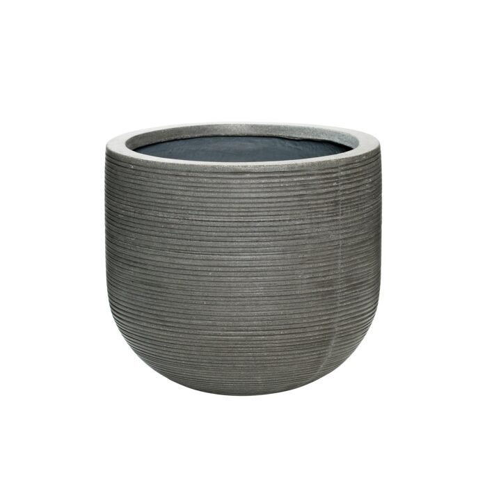 Vazonas CODY M, Ø35xH31 cm, tamsiai pilkas