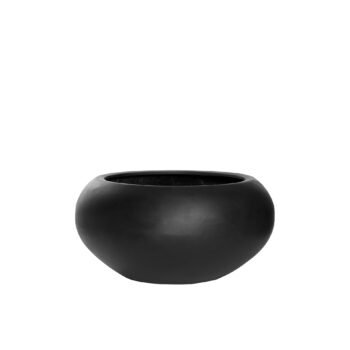 Vazonas CORA M, Ø70xH36,5 cm, juodas