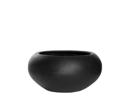 Vazonas CORA M, Ø70xH36,5 cm, juodas