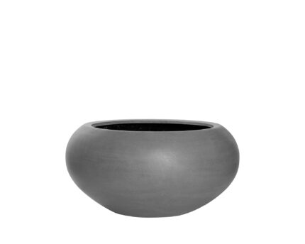 Vazonas CORA M, Ø70xH36,5 cm, tamsiai pilkas