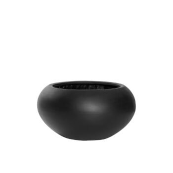 Vazonas CORA S, Ø47xH25,5 cm, juodas