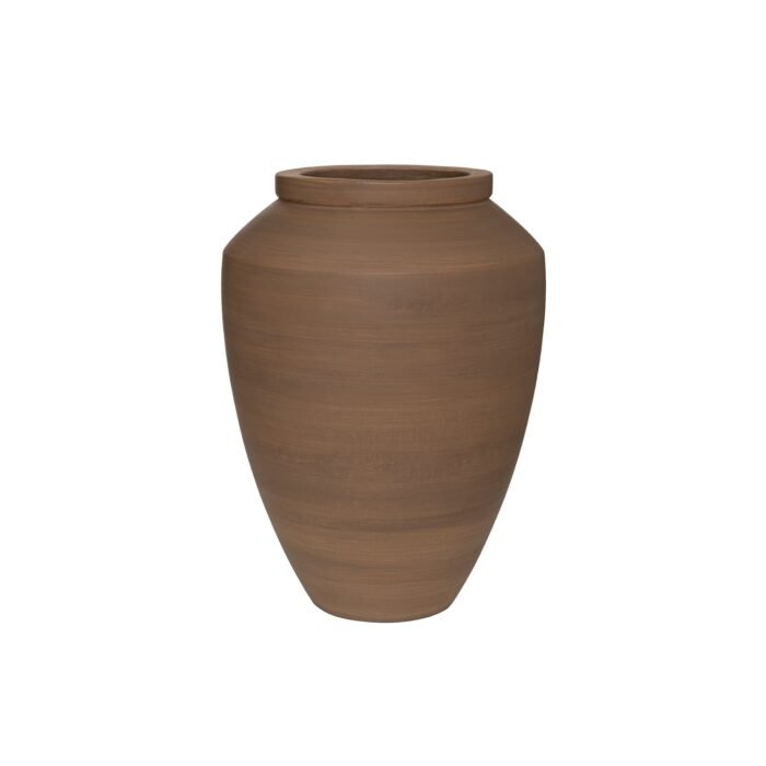 Vazonas DAFNI L, Ø50xH70 cm, tamsiai rudas