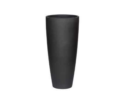 Vazonas DAX L, Ø37xH80 cm, matinis juodas