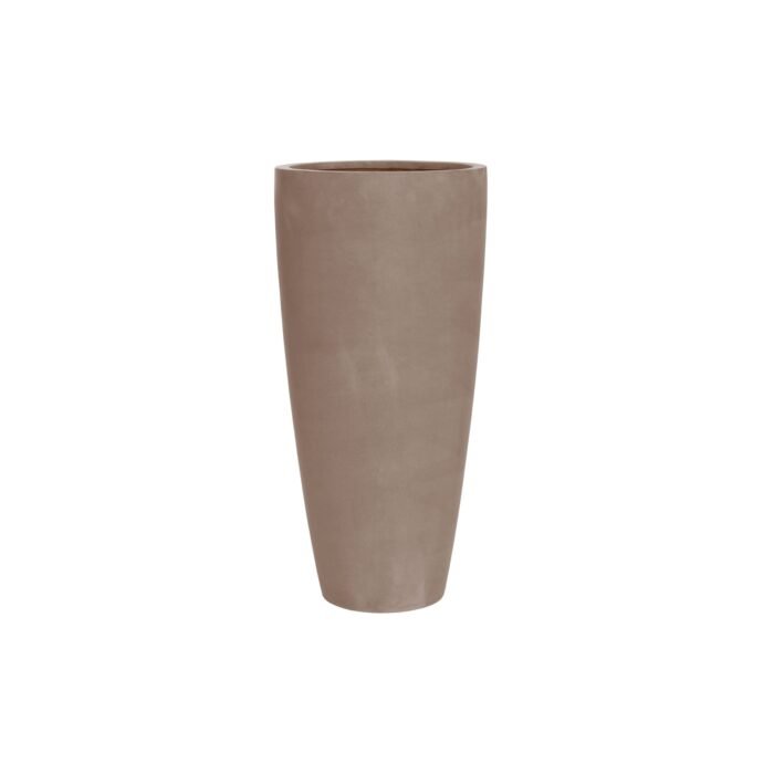 Vazonas DAX L, Ø37xH80 cm, taupe spalvos