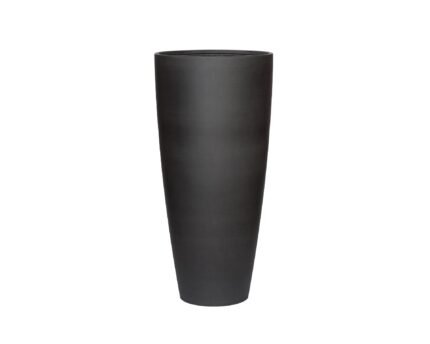 Vazonas DAX XL, Ø46,5xH99 cm, matinis juodas