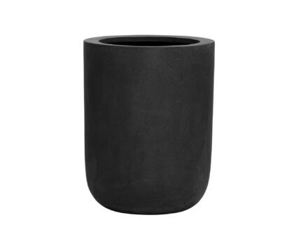Vazonas DICE L, Ø34xH44 cm, juodas