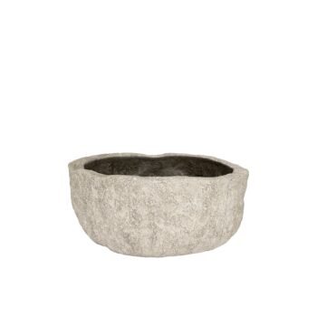 Vazonas DUNE XL, Ø70,5xH31,5 cm, akmens pilkas