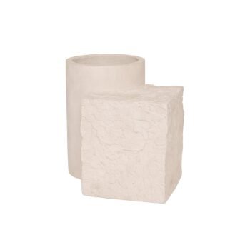 Vazonas ELYSIAN, Ø30xH44 cm, kreminis