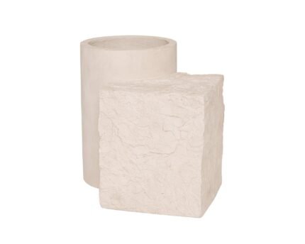 Vazonas ELYSIAN, Ø30xH44 cm, kreminis