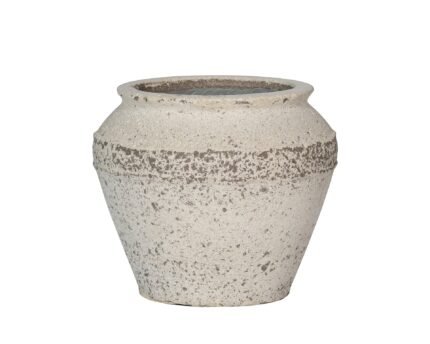 Vazonas EROS S, Ø33xH28 cm, kreidos baltas
