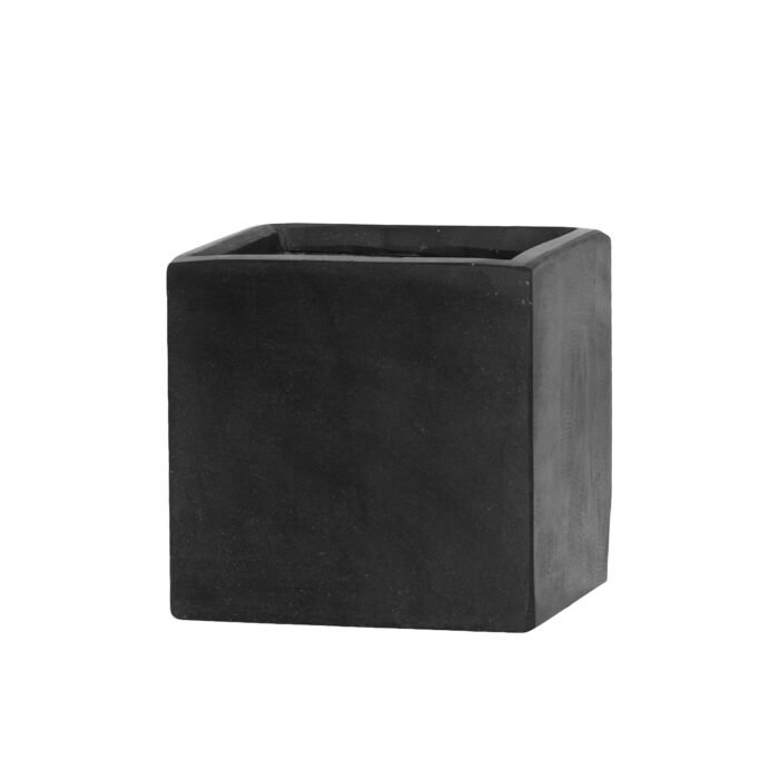 Vazonas FLEUR S, 15x15xH15 cm, juodas