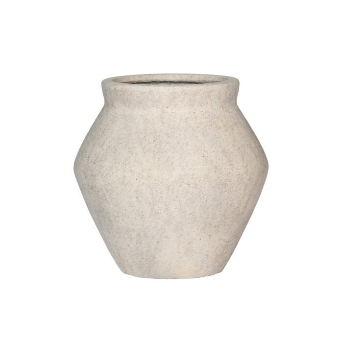 Vazonas FLEURI L, Ø61xH61 cm, travertino