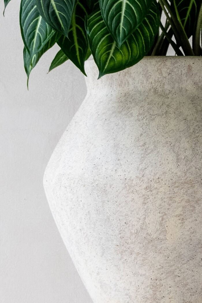 Vazonas FLEURI L, Ø61xH61 cm, travertino