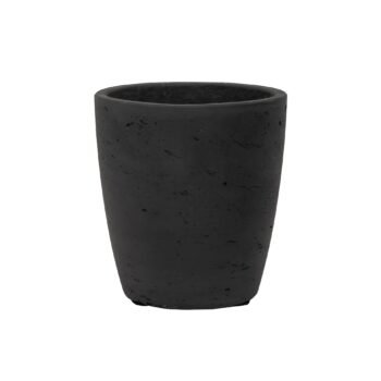 Vazonas GERBEN M, Ø15xH16 cm, matinis juodas