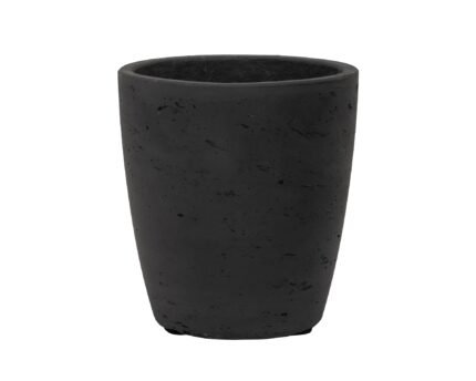 Vazonas GERBEN S, Ø12xH13 cm, matinis juodas