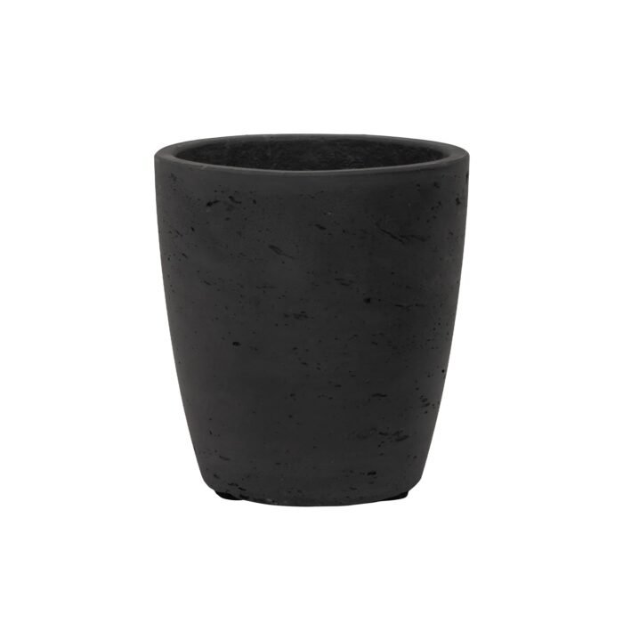 Vazonas GERBEN S, Ø12xH13 cm, matinis juodas