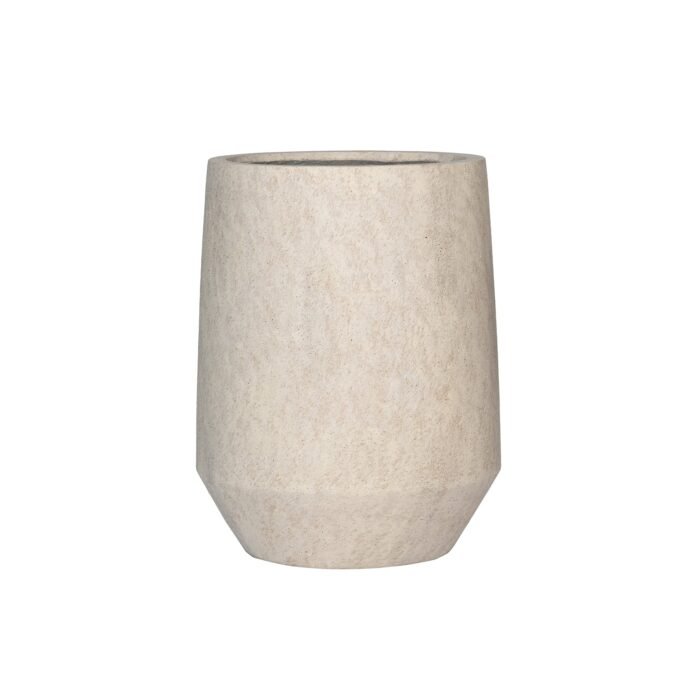 Vazonas HARITH HIGH L, Ø53xH68 cm, travertino