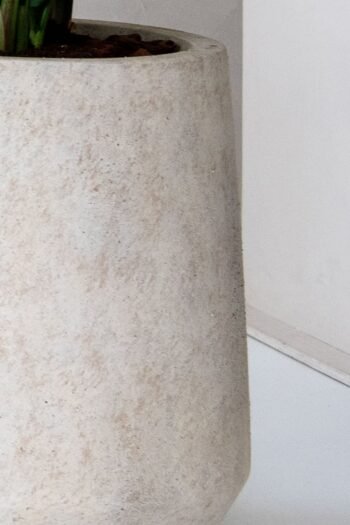 Vazonas HARITH HIGH L, Ø53xH68 cm, travertino