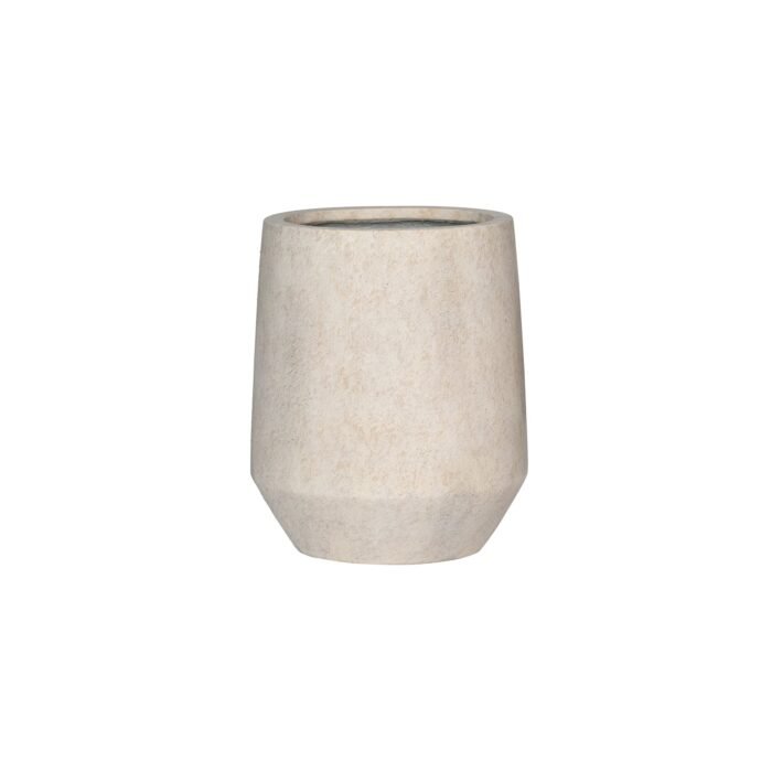 Vazonas HARITH HIGH XS, Ø28xH33 cm, travertino