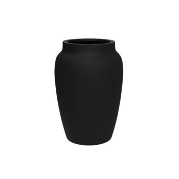 Vazonas HERA L, Ø51xH74 cm, juodas