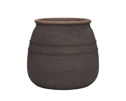 Vazonas HESTIA L, Ø52xH46 cm, tamsiai rudas