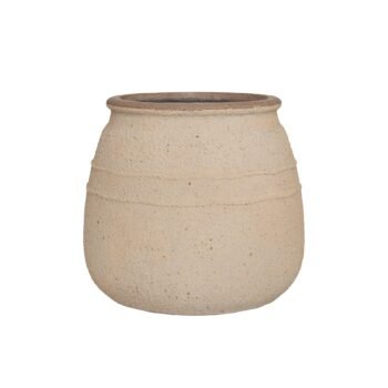 Vazonas HESTIA S, Ø32xH28 cm, smėlio