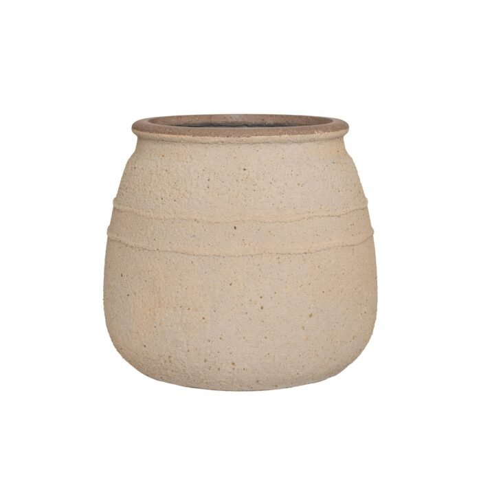 Vazonas HESTIA S, Ø32xH28 cm, smėlio