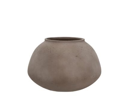 Vazonas IMARA L, Ø24xH16 cm, mokos rudas