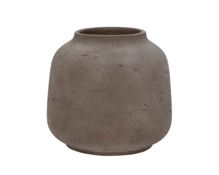 Vazonas JABARI L, Ø17,5xH16 cm, mokos rudas
