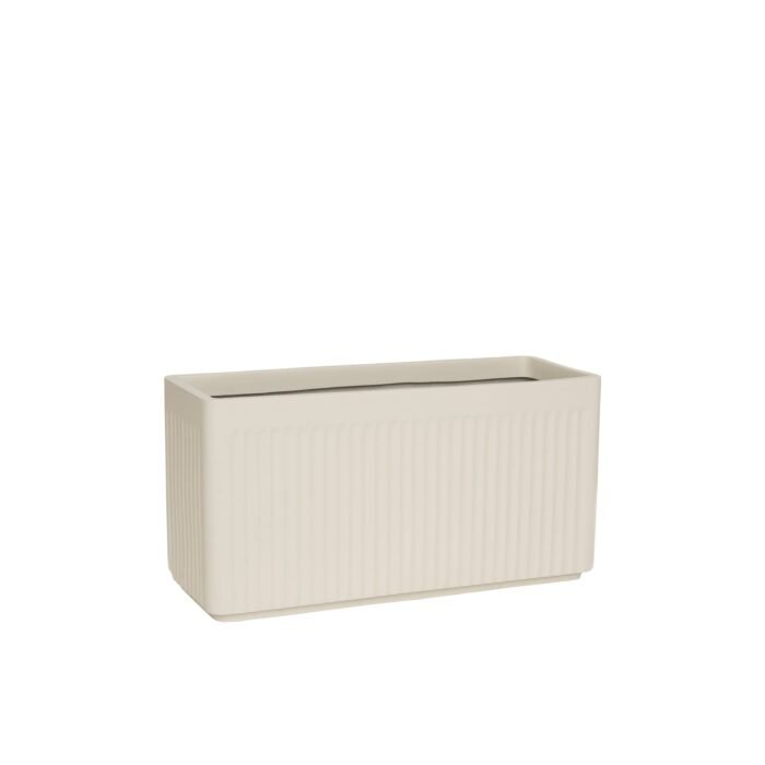 Vazonas JORT LINEA M, 40x100xH50 cm, kreminis baltas