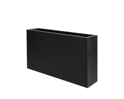 Vazonas JORT SLIM S, 20x91xH50 cm, juodas