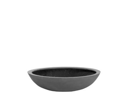 Vazonas JUMBO BOWL M, Ø85xH22 cm, tamsiai pilkas