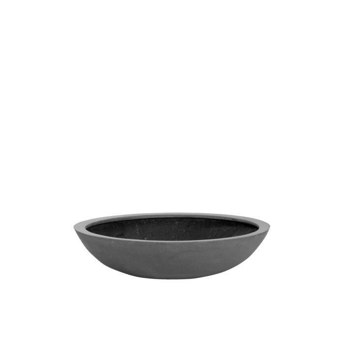 Vazonas JUMBO BOWL M, Ø85xH22 cm, tamsiai pilkas